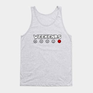 WEEKENDS SMILEY EMOJI ICONS Tank Top